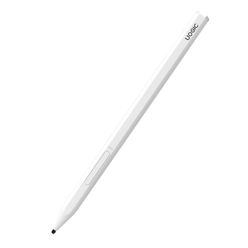 [Australia - AusPower] - Stylus Pen for Apple iPad with Palm Rejection, Rechargeable, Uogic Stylus for Apple iPad (10.2-Inch), iPad Pro 2018(11/12.9 Inch), iPad (6th Gen), Air (3rd Gen), Mini (5th Gen), White 
