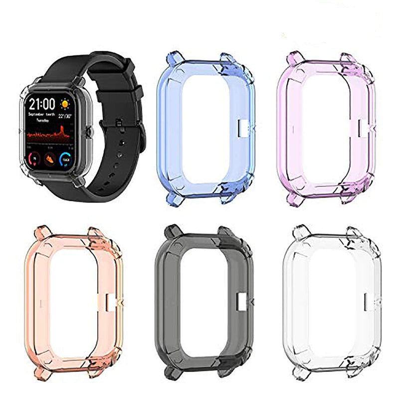 [Australia - AusPower] - Turnwin Case Compatible with Xiaomi Huami Amazfit GTS Watch Accessories Soft TPU Shockproof Cover Slim Guard Thin Bumper Shell Protector Compatible with Amazfit GTS Smartwatch (FiveColor) FiveColors 