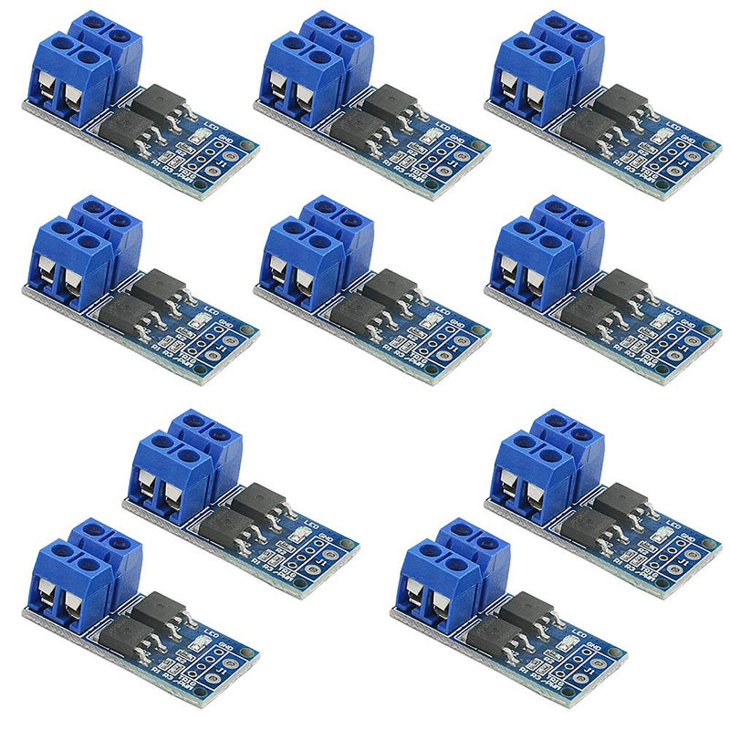[Australia - AusPower] - XINGYHENG 10Pcs High Power 5-36V 400W MOS Field Effect Transistor Trigger Switch Driver Module Regulator Electronic Switch Control Board DC Motor Speed Controller 