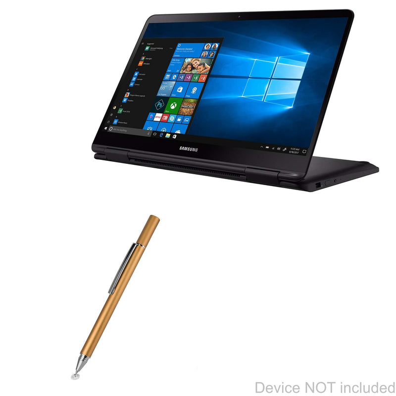 [Australia - AusPower] - Stylus Pen for Samsung Notebook 7 (15.6 in) (Stylus Pen by BoxWave) - FineTouch Capacitive Stylus, Super Precise Stylus Pen for Samsung Notebook 7 (15.6 in) - Champagne Gold Tap-Disc Touch Stylus - Gold 