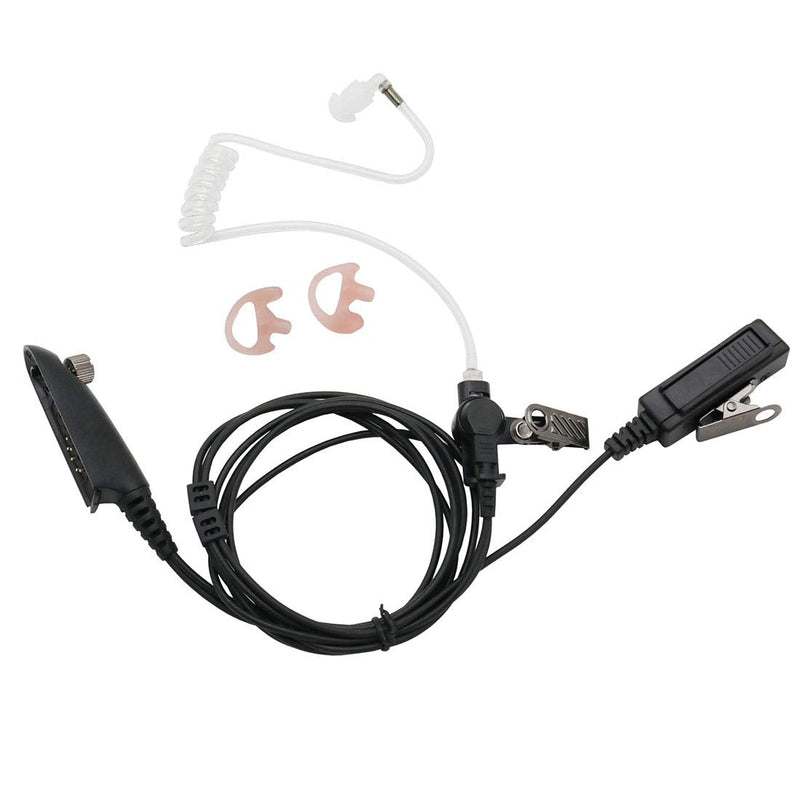 [Australia - AusPower] - GoodQbuy 3' 2-Wire Coil Earbud Audio Mic Surveillance Kit is Compatible with Multi-PIN Motorola Radio GP328 GP340 GP360 HT750 HT1250 MTX8250 MTX8250L MTX9250 PRO860 