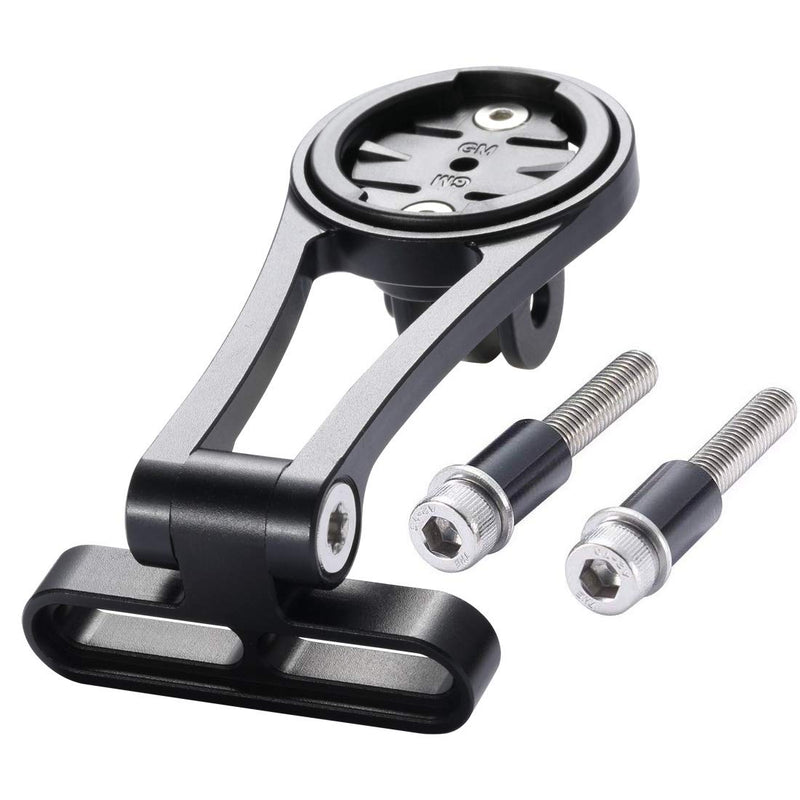[Australia - AusPower] - Dymoece Adjustable Out Front Bike Computer Combo Extended Mount for Garmin Edge 25 130 200 500 510 520 800 810 820 1000 1030 Adjustable-Black-42mm 42 mm 