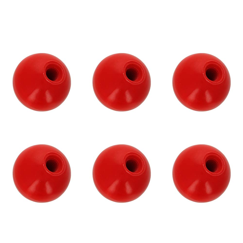 [Australia - AusPower] - Othmro 6pcs Thermoset Ball Knob M10 Female Thread Machine Handle 40mm Diameter Smooth Rim 40mm*6pcs 