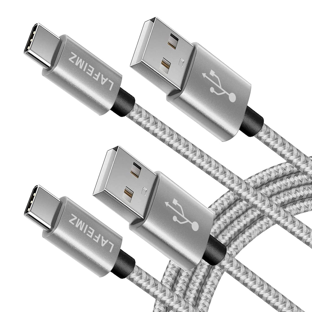 [Australia - AusPower] - USB Type C Cable,USB A to USB C 3A Fast Charging（2-Pack 3.3ft,6.6ft） Premium Nylon Braided Charger Cord for Samsung Galaxy S20 S10 S9 S8 Plus，Note 20 10 9 8,Moto G8 G7 G6 G5 and More 3.3FT+6.6FT(2Pack) 