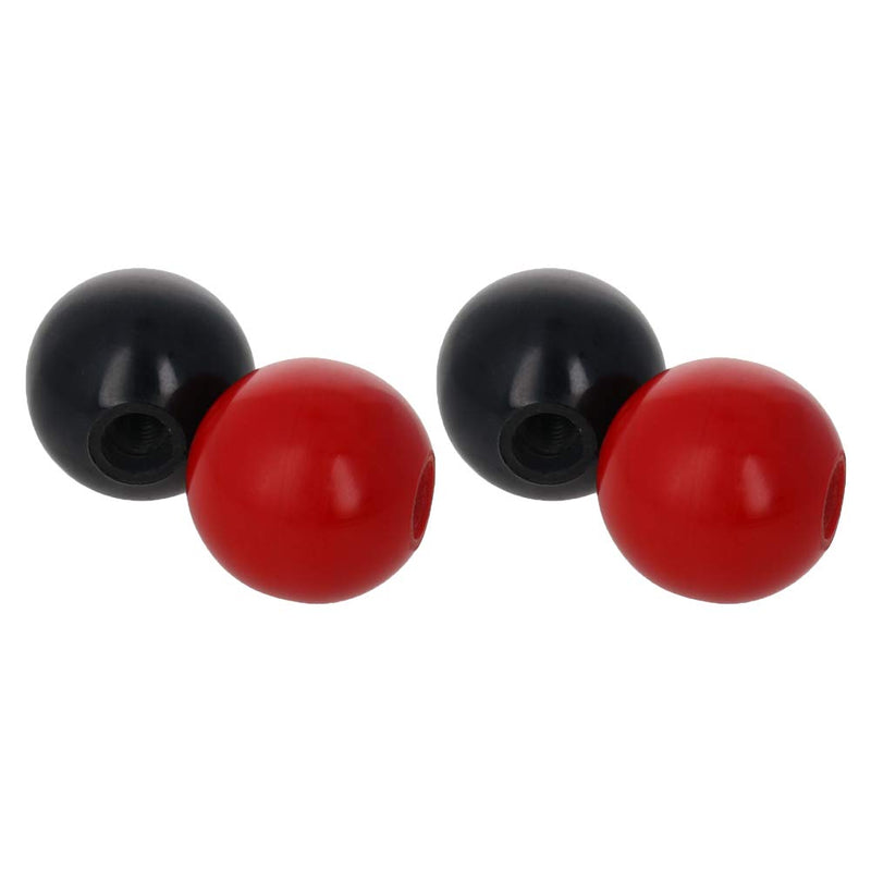 [Australia - AusPower] - Othmro 4Pcs Thermoset Ball Knob M8 Female Thread Machine Handle 35mm Diameter Smooth Rim AM8*35 red black 4pcs 