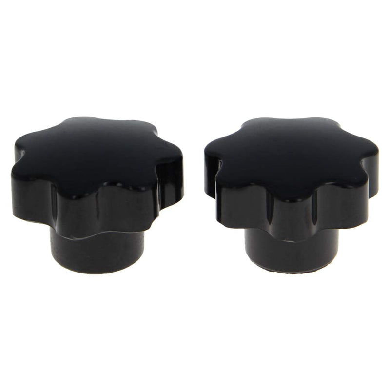 [Australia - AusPower] - Othmro 2Pcs Star Lock Nut Knobs, M8x40mm Female Thread Replacement Star Hand Screw Tightening Knobs Tightening Screws Handle Star Knob Quick Removal Replacement Parts for Saws Drill Black m8*40 2pcs 