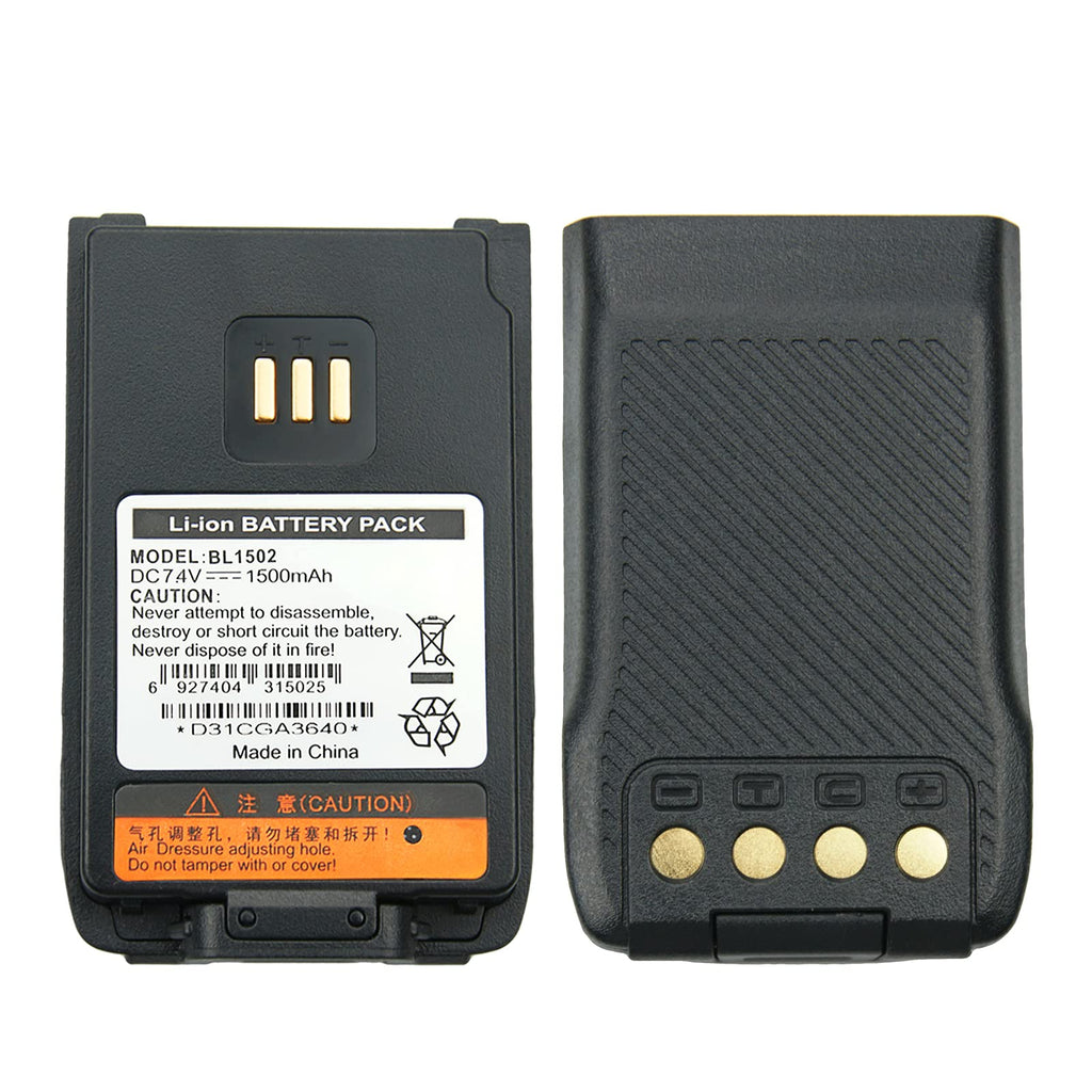 [Australia - AusPower] - Hytera BL2010 BL1504 BL1502 Two Way Radio Battery for HYT UL913 PD562 PD502 PD682G 1500mAh Li-ion Replacement Battery 