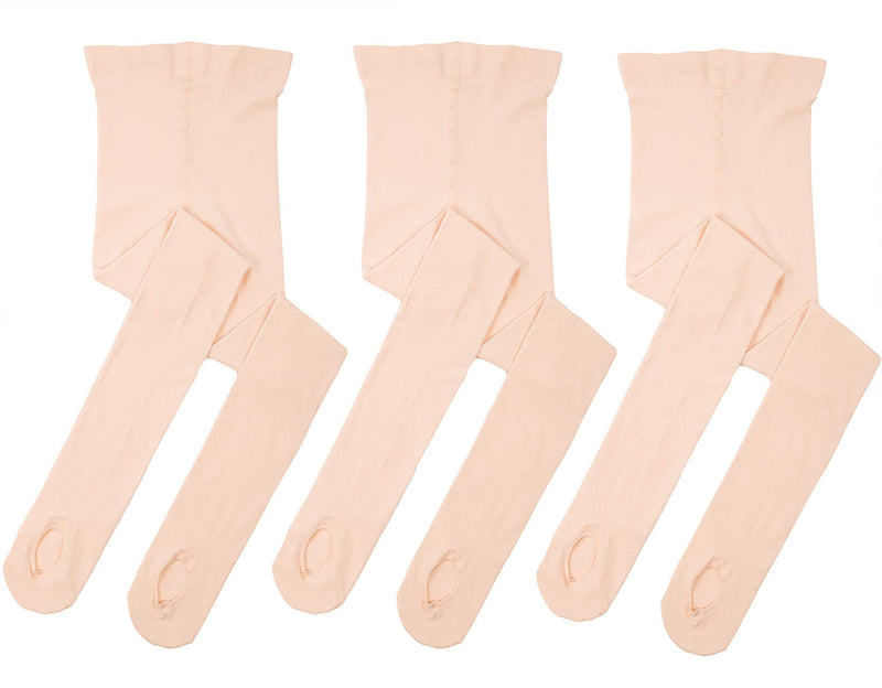 [Australia - AusPower] - MdnMd Ballet Tights Ultra Soft Dance Leggings Tights for Toddler Girls Women 3 Pairs Ballet Pink 2-4T 