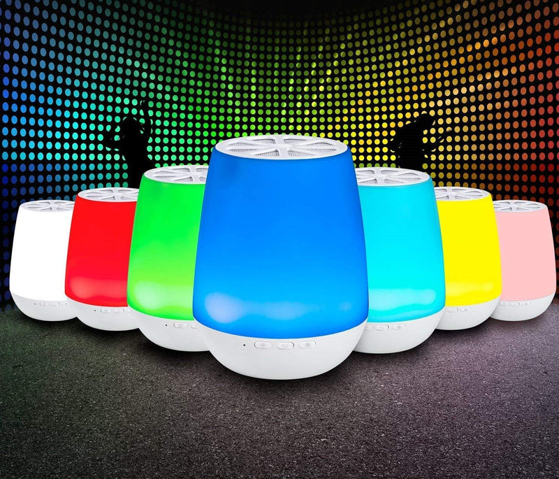 [Australia - AusPower] - Lumasound Bluetooth - Speaker with LED Lights - Rechargeable - Portable - 1600 LED Light Colors - Smart Phone Controlled - Wireless 