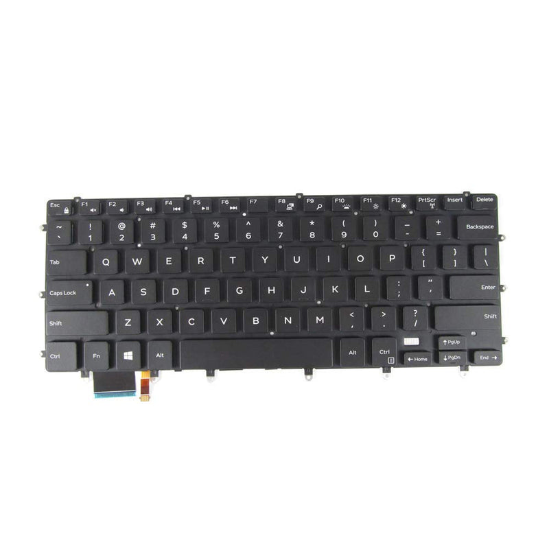[Australia - AusPower] - New Keyboard Compatible with DELL P55F P56F 0GDT9F GDT9F NSK-LV0BW, XPS 15 9550 15BR N7547 N7548, 15 7558, 15 7568, Inspiron 15 7000 15-7558 15-7568 with Backlit, no Frame Black US 