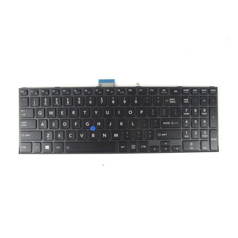 [Australia - AusPower] - New Keyboard Compatible with Toshiba A50-C1510 A50-C1520 Z50-C1550 Satellite Pro R50-C Tecra A50-C Z50-C with Backlit with Pointer US Black 