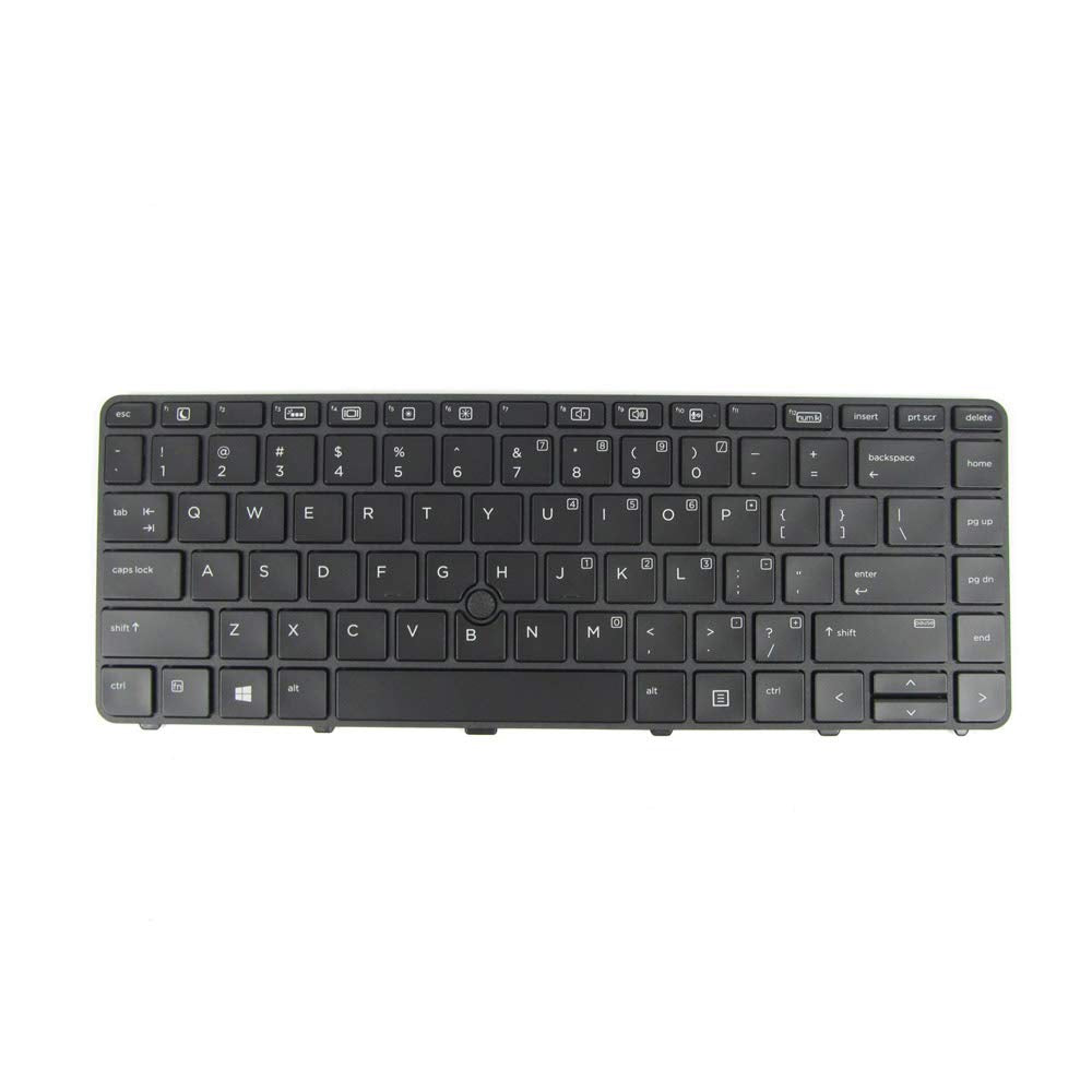 [Australia - AusPower] - New Keyboard Compatible with HP PROBOOK 430 G3, 430 G4, 440 G3, 440 G4, 445 G3, 640 G2, 645 G2 Series with Backlit Frame Black US 