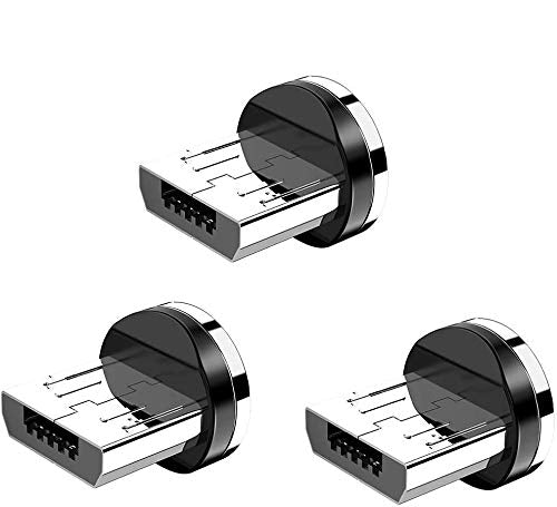 [Australia - AusPower] - 3 Magnetic Tips, CAFELE 3 Pack Micro USB Multi Magnetic Adapter Magnet Connector for Magnetic Charging Cable,Used for Cellphone Shaver Headset Earphone Flashlight Camera Micro Devices etc 