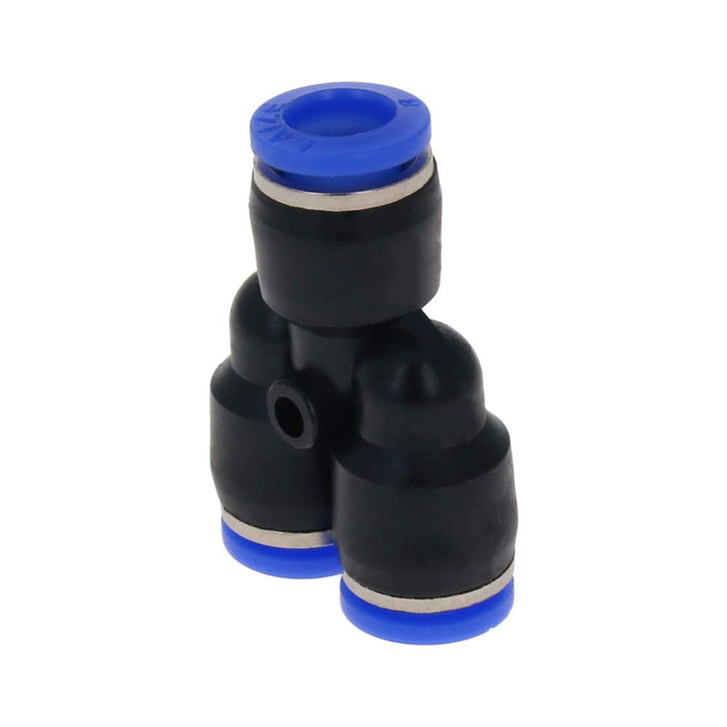 [Australia - AusPower] - Othmro PY12 Plastic Connect Splitter Push to Tube Fittings 12mm OD Push Lock Blue 5pcs 12mm，5pcs 