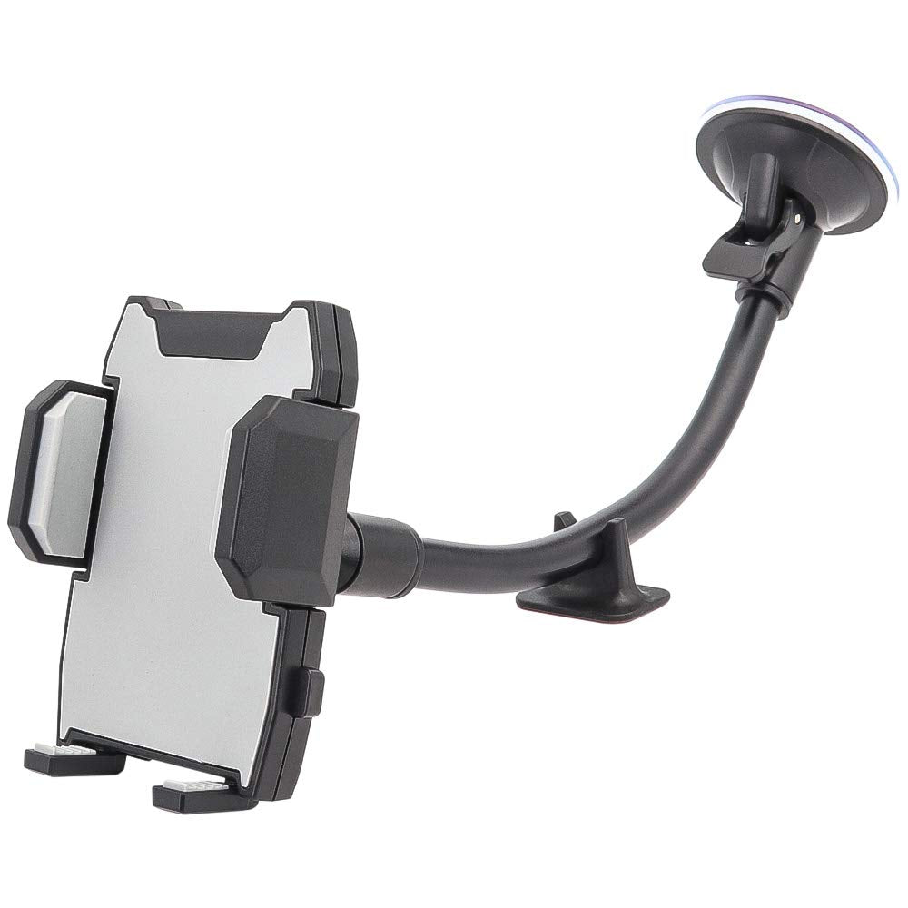 [Australia - AusPower] - Kolasels Long Arm Cell Phone Holder for Car, Windshield Phone Holder with Shock Absorption Design for iPhone 11/Xs/Xr/X/8 Plus/8/7/6, Samsung Note 10+/10/9/8/7, HTC, LG and More Cell Phones 