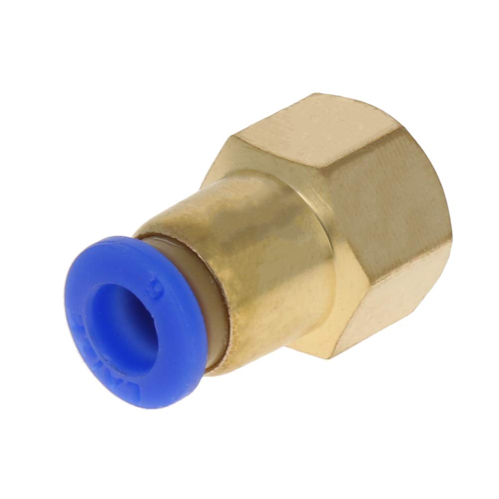 [Australia - AusPower] - Othmro 5Pcs Quick Connector PCF6-02 6mm-12.5mm Plastic Brass Blue Tee Push to Connect Tube Fittings Male Thread Push Lock Thread Type G PCF6-02，5pcs 6mm-12.5mm 