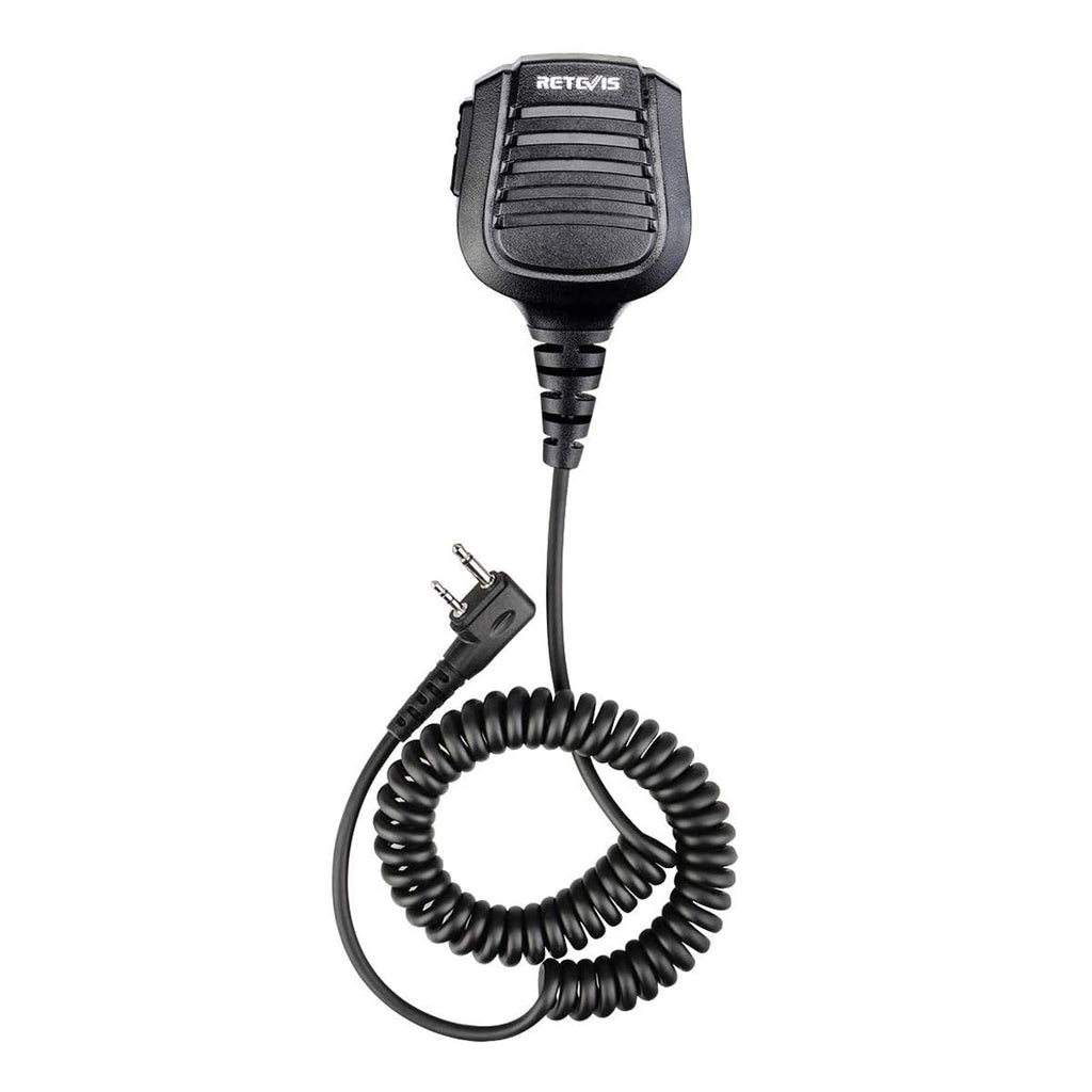 [Australia - AusPower] - Retevis Walkie Talkie Speaker Mic, Waterproof Handheld Radio Microphone with 3.5mm Jack for ICOM IC-F4011 IC-F24S IC-F12 IC-F14 IC-F21 IC-F22 Two Way Radios (1 Pack) 