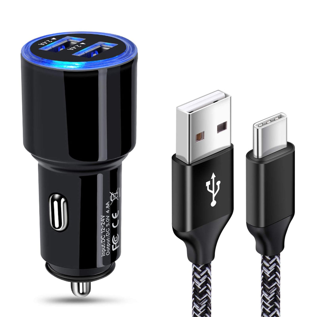 [Australia - AusPower] - USB C Car Plug, Car Charger Fast Charging with Type C Cable Compatible for Samsung Galaxy S22 S21 S20 S20+ S10+ S10E S9 S8 A30,LG G7 G8 V35 V40 V50,Google Pixel 6 Pro 6 5 2,Moto G Stylus Power G8 G7 
