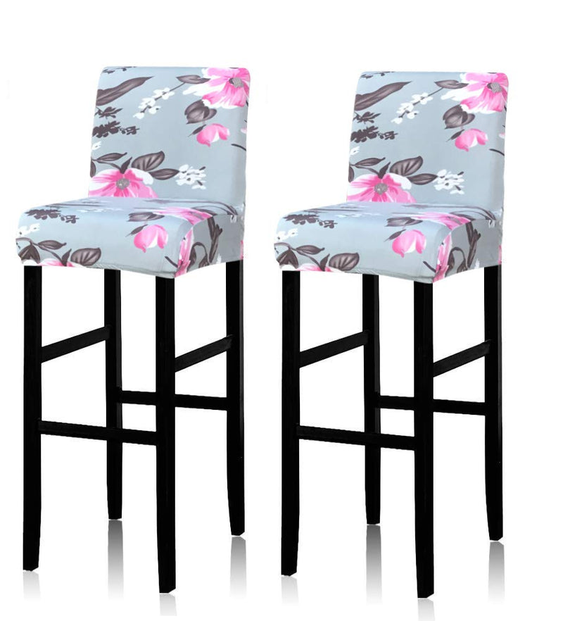[Australia - AusPower] - Deisy Dee Stretch Slipcovers Chair Cover for Counter Height Side Chairs Covers Stretch Protectors Pack of 2 C172 (C) C 