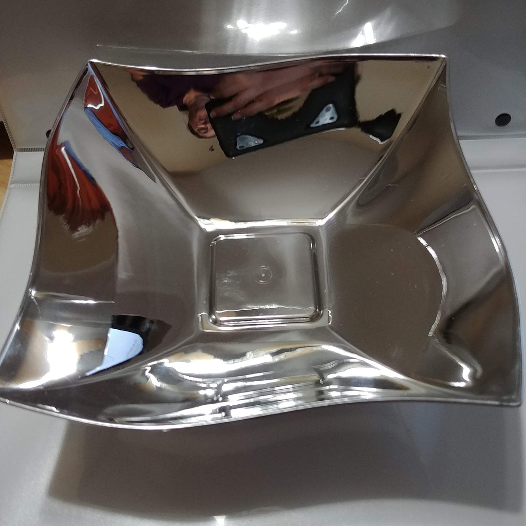 [Australia - AusPower] - Large Silver-Look Plastic Bowl 