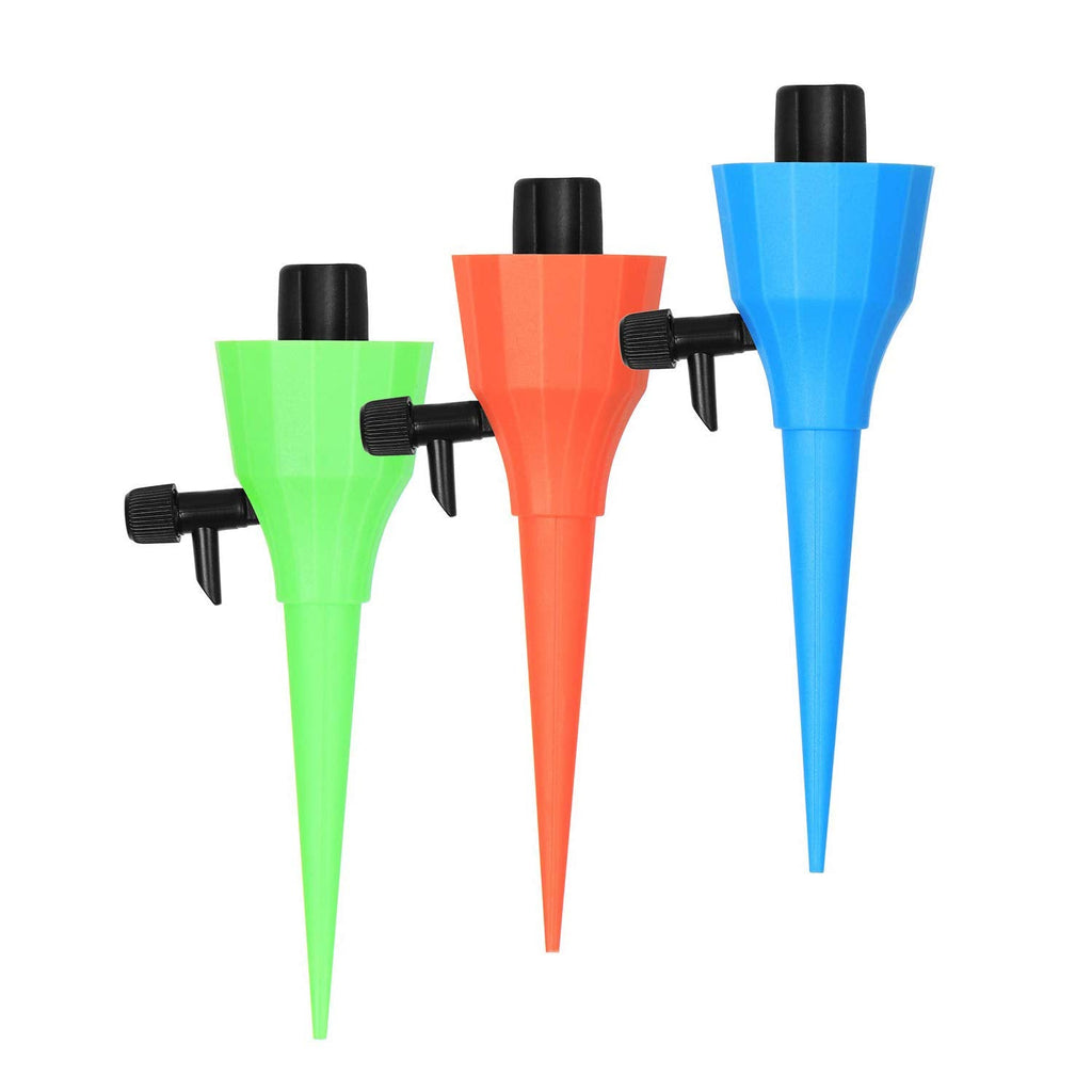 [Australia - AusPower] - Upgraded 6 Pack Self Plant Watering Spikes with Adjustable Water Flow, Plant Waterer for Indoor Outdoor, Automatic Watering Spikes for Potted Plants 