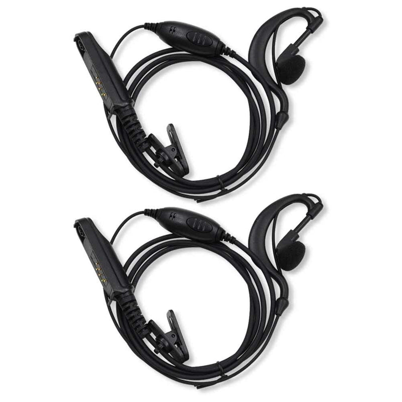 [Australia - AusPower] - Tenq G Shape Earpiece Headset PPT for BAOFENG Radio UV-9R BF-9700 BF-A58 UV-9Rplus(2PCS) 