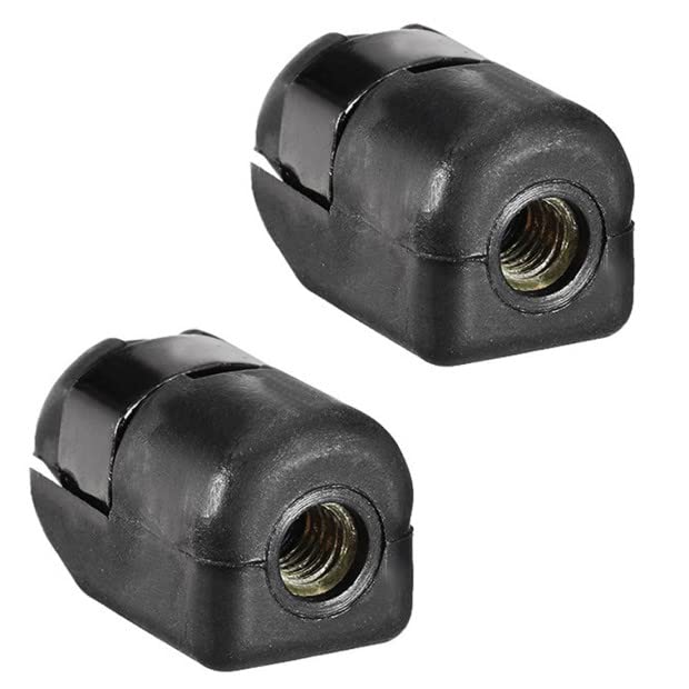 [Australia - AusPower] - Fielect 2pcs M6 Female Thread PA66A5 Gas Spring End Fitting Black Gas Spring Connector Generator Accessories 2Pcs Black 