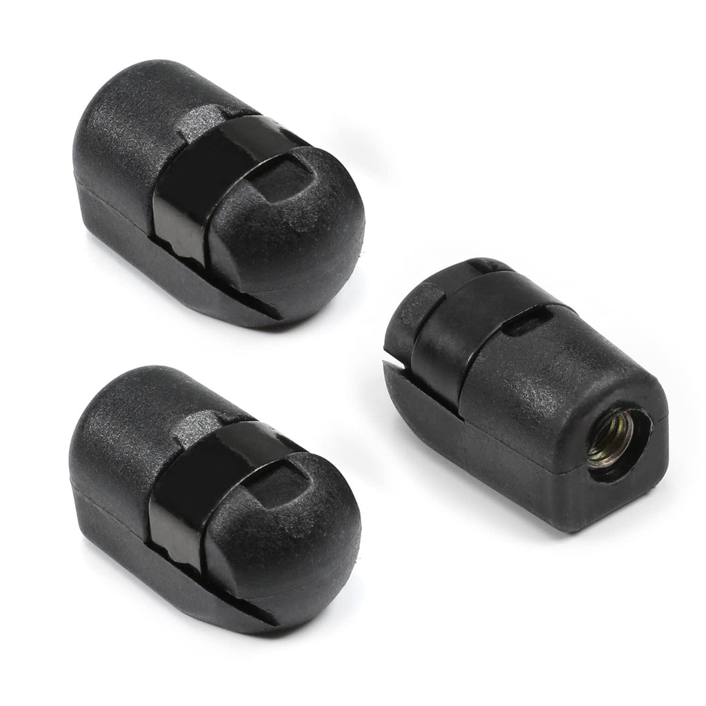 [Australia - AusPower] - Fielect 3pcs M8 Female Thread PA66A5 Gas Spring End Fitting Black Gas Spring Connector Generator Accessories 3Pcs Black 