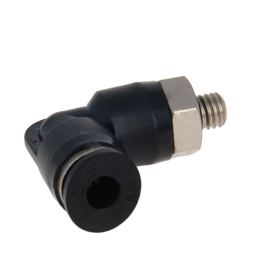 [Australia - AusPower] - Othmro Push to Connect Tube Fitting Male Elbow 4mm Tube OD x 5mm Thread Pneumatic Air Push Fit Lock Fitting PL4-M5 1pcs 