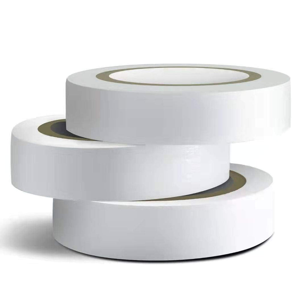 [Australia - AusPower] - Wapodeai 3PCS White Electrical Tape, Premium White Waterproof Tape, Flame Retardant Indoor Outdoor High Temperature Resistance Electric Tape, 0.62 in X 49 ft 