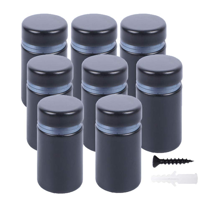 Osring 3/4 x 2 Inch Sign Standoff Mounting Hardware, Black Screw