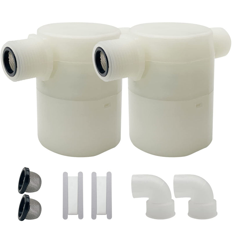 [Australia - AusPower] - 1/2" Water Float Valve, Water Level Control Water Tank Traditional Float Valve Upgrade 2 PCS (Side Inlet) Side Inlet 
