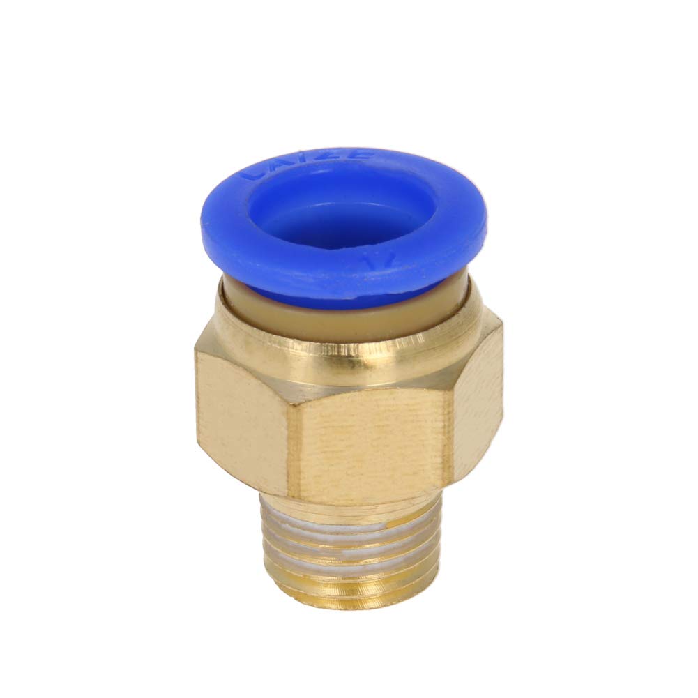 [Australia - AusPower] - Othmro 10 Pcs Push to Connect Tube Fitting 12mm Tube OD x R1/4 NPT Male Straight Pneumatic Quick Connect Fitting s for PETF Tube PC12-02 10pcs 