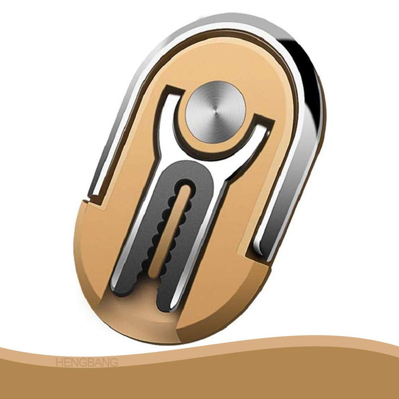 [Australia - AusPower] - Gold Multipurpose Mobile Phone Bracket, Stand 360 Degree Rotation Phone Ring Holder for Car Home HENGBANG Gold 