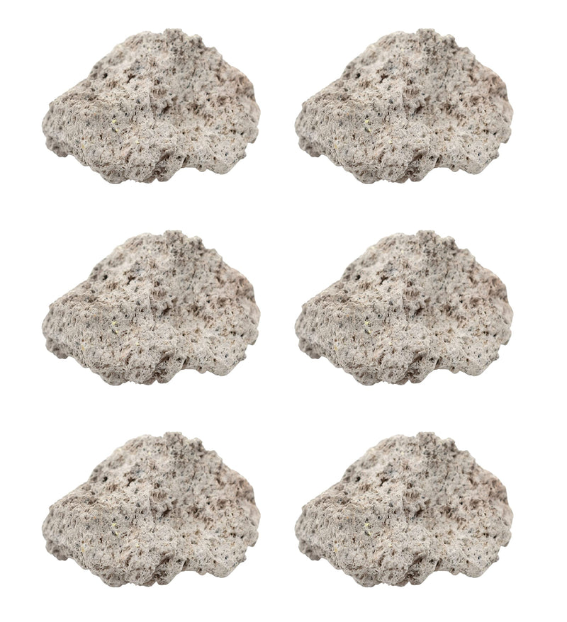 [Australia - AusPower] - 6PK Raw Pumice, Igneous Rock Specimens - Approx. 1" - Geologist Selected & Hand Processed - Great for Science Classrooms - Class Pack - Eisco Labs 6 