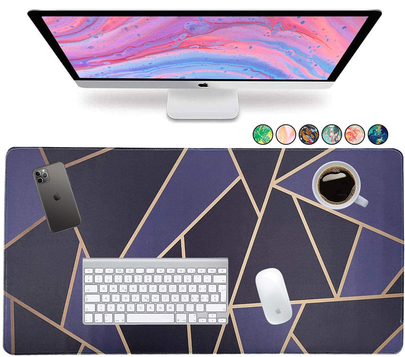 [Australia - AusPower] - French Koko Large Mouse Pad, Long Desk Mat Keyboard Pad Desktop Accessories Home School College Decor Supplies Pretty Mousepad Big Computer Office Essentials Women Girls XL Cute Modern Dark Chic Classic Dark Chic 