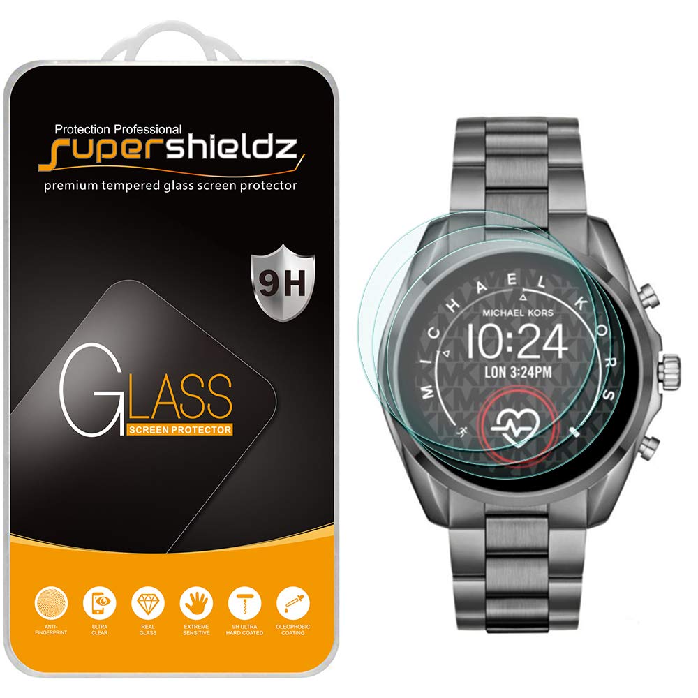 [Australia - AusPower] - (3 Pack) Supershieldz Designed for Michael Kors Access Gen 5 Bradshaw / Bradshaw 2 Smartwatch Tempered Glass Screen Protector, (MKT5085, MKT5086, MKT5087, MKT5088, MKT5089, MKT5090) Anti Scratch, Bubble Free 
