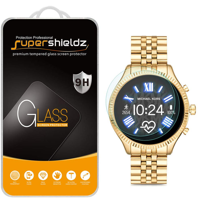 [Australia - AusPower] - (2 Pack) Supershieldz Designed for Michael Kors Access Gen 5 Lexington/Lexington 2 Smartwatch Tempered Glass Screen Protector, (MKT5077, MKT5078, MKT5080, MKT5081, MKT5082) Anti Scratch, Bubble Free 