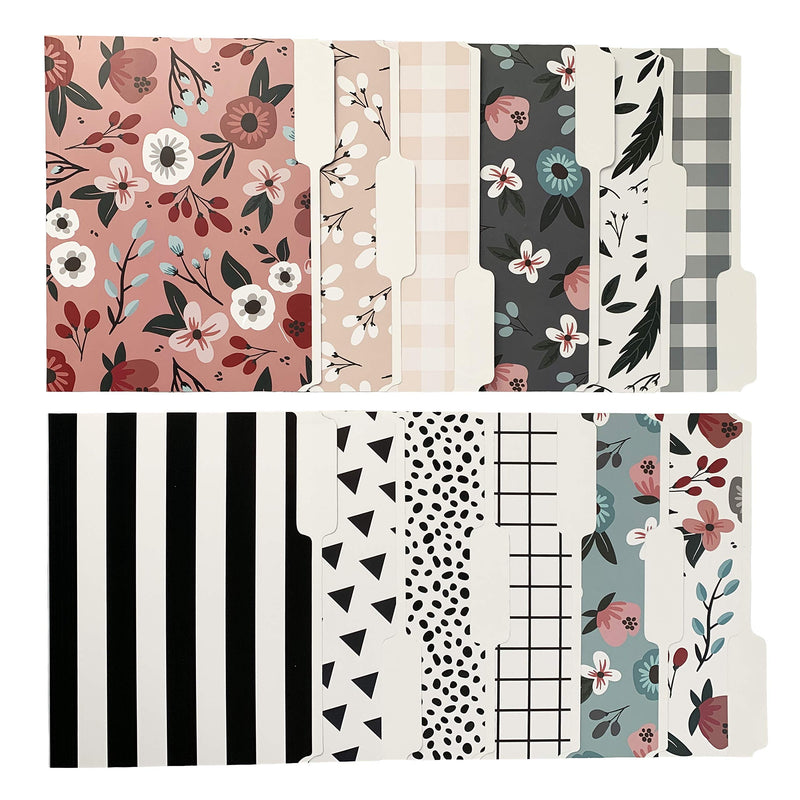 [Australia - AusPower] - Decorative File Folders – Includes 12 Cute Designs, File Folders Letter Size, 1/3-Cut Tabs, Office Supplies File Organizers, 9.5 x 11.75 Inches 