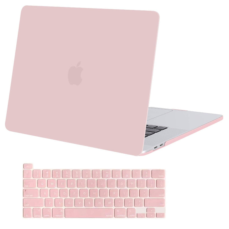 [Australia - AusPower] - MOSISO Compatible with MacBook Pro 16 inch Case 2020 2019 Release A2141 with Touch Bar Touch ID, Ultra Slim Protective Plastic Hard Shell Case & Keyboard Cover Skin, Rose Quartz 