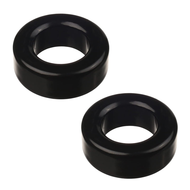 [Australia - AusPower] - Fielect 2 Pcs Toroid Core Ferrite Choke Iron Powder Inductor Ferrite Ring 24.1x39.9x14.5mm?Black 2Pcs 