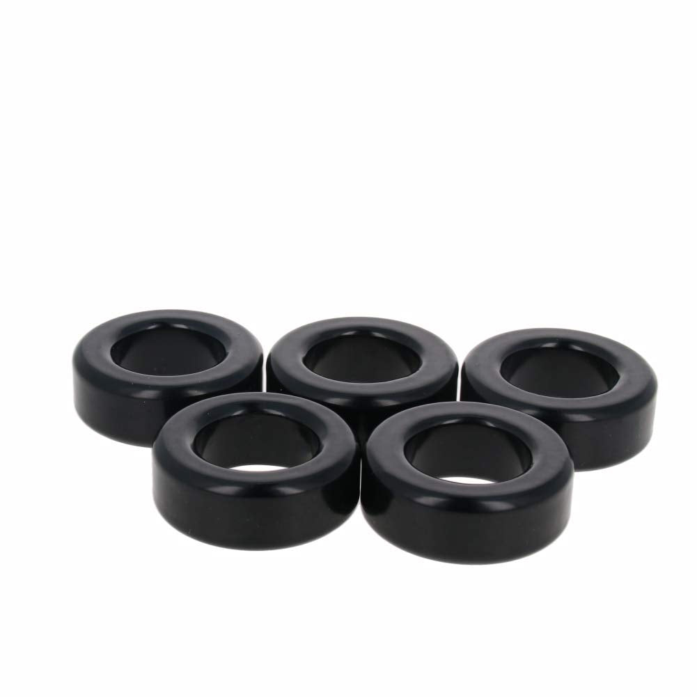 [Australia - AusPower] - Fielect 10 Pcs Toroid Core Ferrite Choke Iron Powder Inductor Ferrite Ring 24.1x39.9x14.5mm，Black 10Pcs 