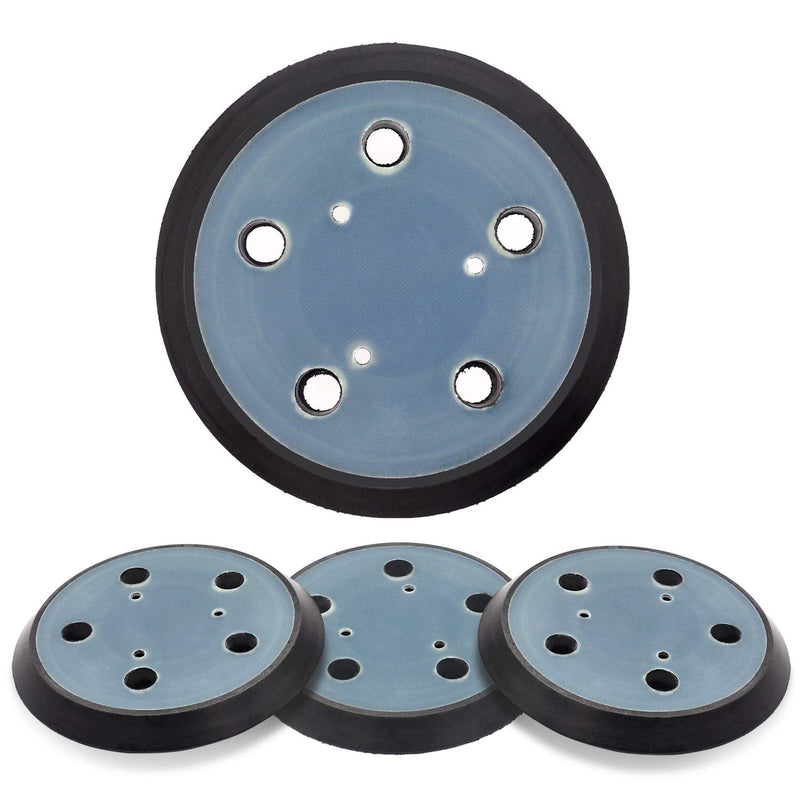 [Australia - AusPower] - AxPower 4 PACKS 5 inch 5 Hole Replacement Sander Pads for Porter Cable #13904 13909(1) RSP29 5" Hook and Loop Sanding Backing Plates Compatible with Porter Cable Model 333 333VS Random Orbit Sanders 