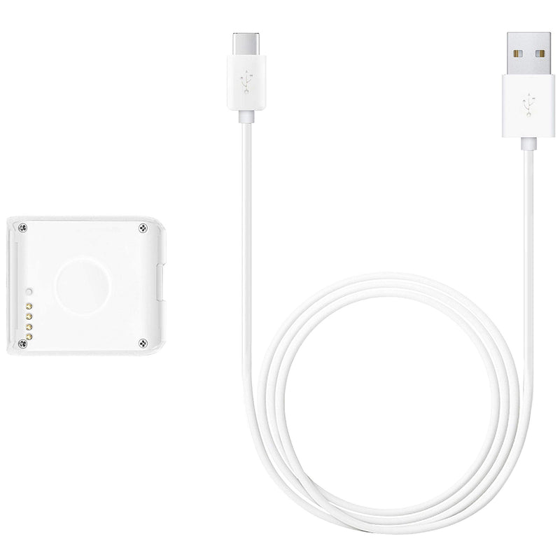[Australia - AusPower] - iTouch Air 2 Square Smartwatch 41mm Charger Cable, Replacement USB Charging Cord for iTouch Air 2 Smartwatches, Compatible ONLY for The iTouch Air 2 Smartwatch 41mm (White, 5 Feet) 