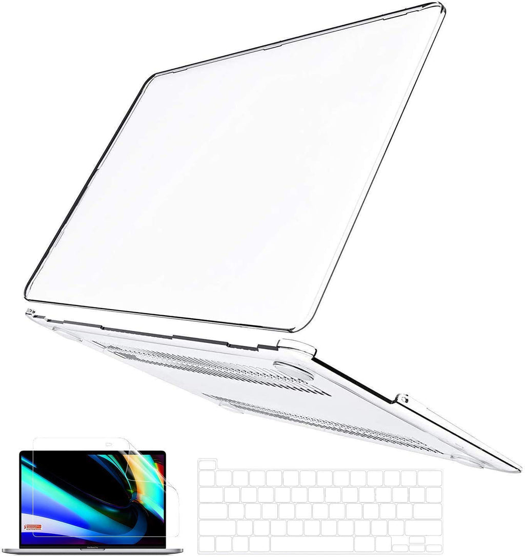 [Australia - AusPower] - B BELK Compatible with MacBook Pro 16 Inch Case 2020 2019 Release A2141, Clear Plastic Laptop Hard Shell Case with Keyboard Cover & Screen Protector, MacBook Pro 16 Case with Touch Bar & Touch ID 