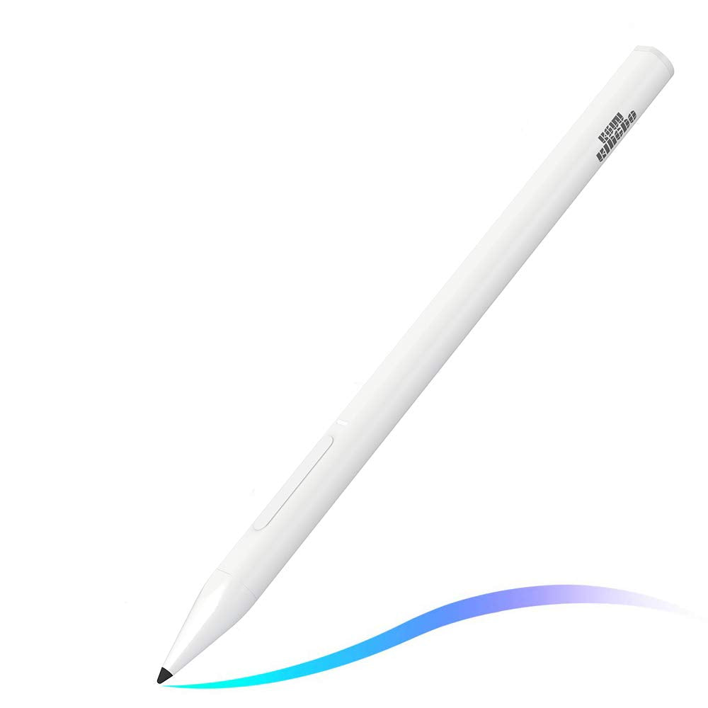 [Australia - AusPower] - Stylus for iPad, KSW KINGDO Palm Rejection Rechargeable Stylus Pen for iPad Pro (3rd Gen,11 Inch and 12.9 Inch), iPad (6th Gen,10.2-Inch), iPad Air (3rd Gen) and iPad Mini (5th Gen) White 