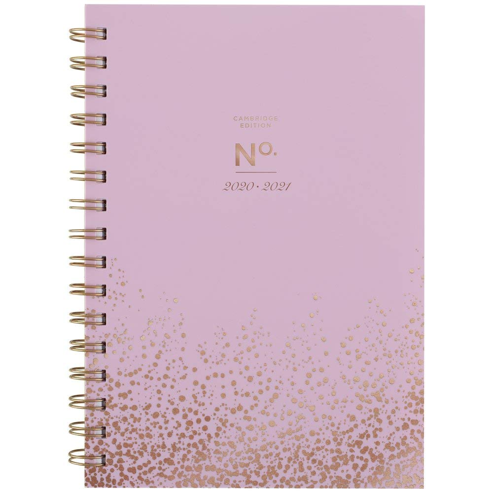 [Australia - AusPower] - Academic Planner 2020-2021, Cambridge Weekly & Monthly Planner, 5-1/2" x 8-1/2", Small, Workstyle, Dusty Pink Dot (1442-200A-19) 