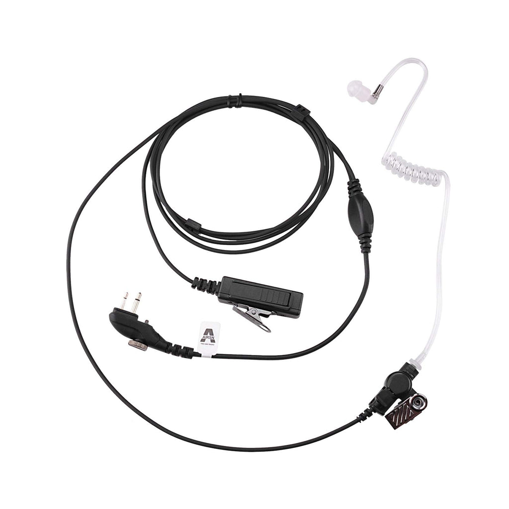 [Australia - AusPower] - AIRSN PD502 Earpiece Headset for Hytera PD562 TC-508 Walkie Talkie 2 Way Radio with Acoustic Tube Earpiece and Mic PTT 