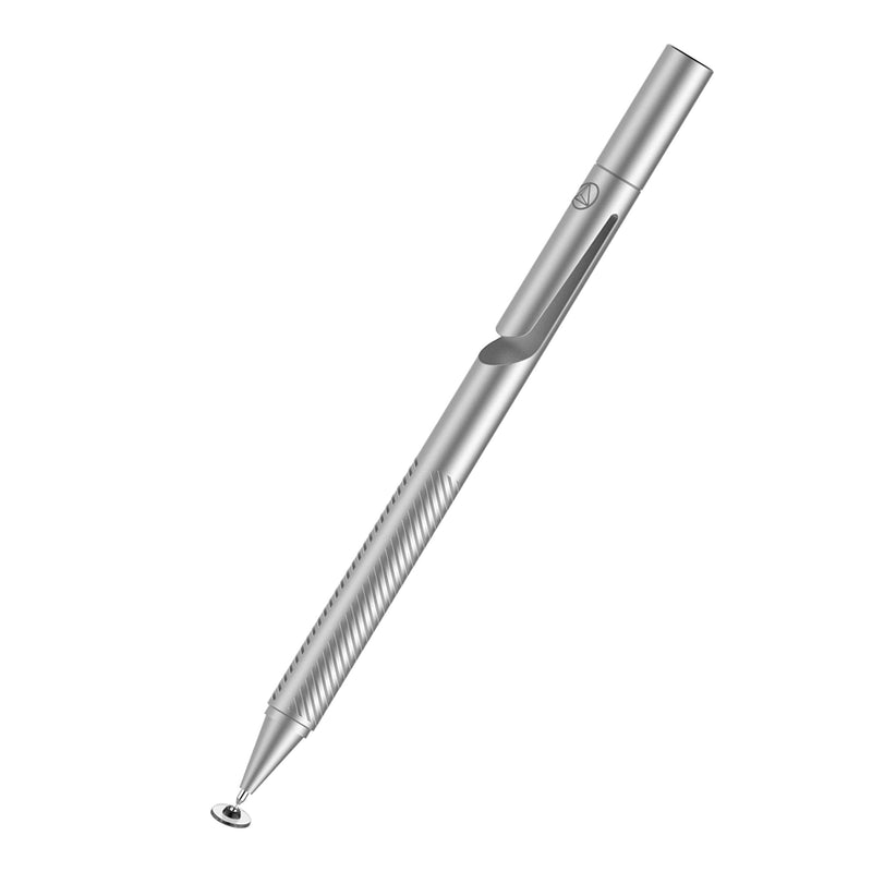 [Australia - AusPower] - YAMADA Pro 3 Capacitive Stylus Pen (Silver) High Sensitivity Disc and Precision,Stylus for iPad/Air/Mini, iPhone X/XR/MAX/ 11/Pro and Other touchscreen 