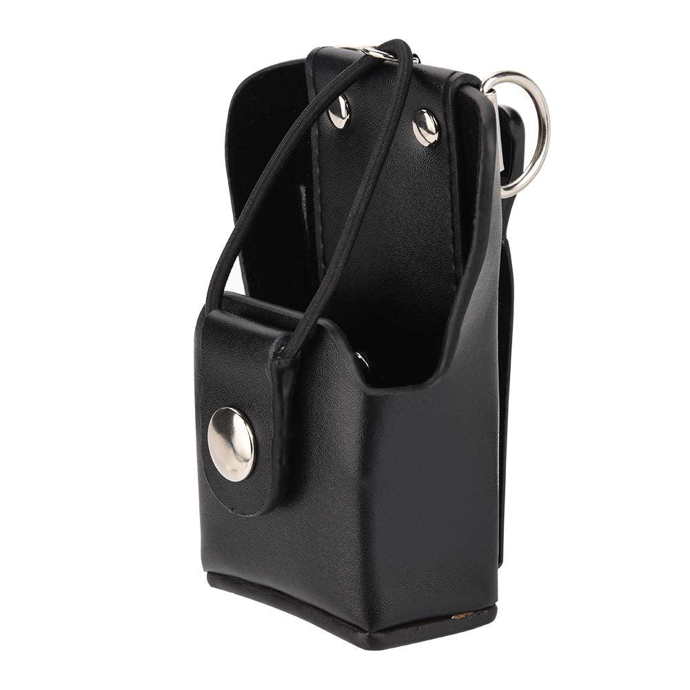 [Australia - AusPower] - PUSOKEI Leather Case Cover Carrying Holder Holster for Motorola GP328plus/GP338plus/GP344/GP388 Walkie Talkie Radio with Lanyard & Back Clip 